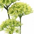 Branche de fleurs artificielles Branche artificielle de fenouil jaune avec 3 fleurs 85cm