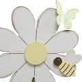 Floristik24 Décoration fleurie avec abeille, décoration en bois pour le printemps H56cm