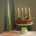 Coupe à fleurs en métal vert 30 cm pour décoration intérieure | Floristik24.fr