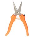 Ciseaux à fleurs en acier inoxydable et manche orange 19 cm pour floristique | Floristik24.fr