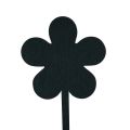 Floristik24 Bouchon à fleurs mini panneaux bois noir Ø10cm 6pcs