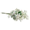 Floristik24 Bouquet de fleurs artificielles fleurs en soie branche de baies blanc 48cm