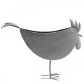 Cache-pot poulet métal oiseau zinc décoration métal 51×16×37cm