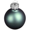 Boules de sapin de Noël en verre vert nacre gris Ø5cm 24 pcs | Floristik24.fr