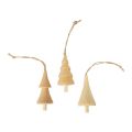 Floristik24 Décorations d&#39;arbre de Noël sapin en bois, pendentif en bois naturel 7-8cm 12pcs