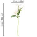 Bouquet de Fleurs Artificielles Hellébores Blancs et Roses 35 cm | Floristik24.fr