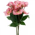 Rose de Noël, rose lenten, ellébore, plantes artificielles rose L34cm 4pcs