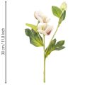 Décoration de Noël : roses artificielles, bouquet de 4 roses de 30 cm. | Floristik24.fr