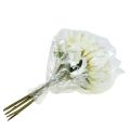 Floristik24 Bouquet déco chrysanthème blanc 28cm 6pcs