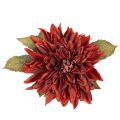 Dahlia artificielle rouge à