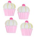Miniatures de cupcakes déco rose, blanc 2,5 cm 60 p.
