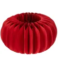 Floristik24 Ensemble de 4 citrouilles en papier nid d'abeille rouge 24 cm