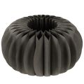 Floristik24 Kürbis en papier alvéolé rond Ø34cm noir set de 2