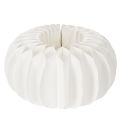 Floristik24 Boule décorative papier en forme de citrouille 34 cm blanche 2 pièces