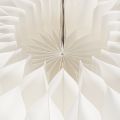 Boule décorative papier en forme de citrouille 34 cm blanche 2 pièces | Floristik24.fr