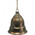 Floristik24 Cloche décorative, cloche en métal, cloche dorée à suspendre Ø20,5cm H24cm