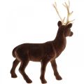 Floristik24 Décoration de Noël renne brun doré décoratif cerf debout 27cm