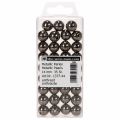 Perles décoratives anthracite métallisé 14 mm - Lot de 35 | Floristik24.fr