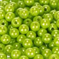 Perles décoratives vert pomme Ø8 mm - Lot de 250 | Floristik24.fr