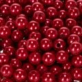 Perles décoratives rouges en plastique Ø8mm - Lot de 250 | Floristik24.fr