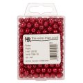 Perles décoratives rouges en plastique Ø8mm - Lot de 250 | Floristik24.fr