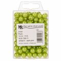 Perles décoratives vertes Ø10mm en plastique - Lot de 115 | Floristik24.fr