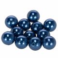 Floristik24 Perles décoratives bleues en plastique Ø2 cm - Lot de 12