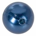 Perles décoratives bleues en plastique Ø2 cm - Lot de 12 | Floristik24.fr
