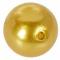 Set de 12 Perles Décoratives en Plastique Doré Ø2 cm | Floristik24.fr