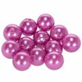 Floristik24 Perles décoratives violettes Ø2cm - Lot de 12