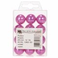 Perles décoratives violettes Ø2cm - Lot de 12 | Floristik24.fr