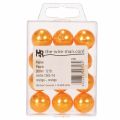 Perles décoratives orange Ø2 cm - Lot de 12 | Floristik24.fr