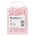 Perles décoratives roses 8mm - Lot de 250 | Floristik24.fr