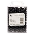 Perles de décoration noires Ø8mm 250 pièces | Floristik24.fr