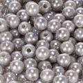 Perles décoratives en plastique argenté Ø8 mm – Lot de 250 | Floristik24.fr