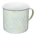 Floristik24 Tasse décorative en métal émaillé motif Mandala Ø13cm H12cm