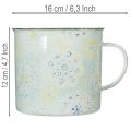 Tasse décorative en métal émaillé motif Mandala Ø13cm H12cm | Floristik24.fr
