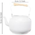 Pot de fleurs décoratif en métal blanc, style shabby chic, Ø 8,6 cm, H 16 cm, style vintage. | Floristik24.fr