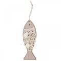Déco poisson pendentif poisson en bois décoration maritime bois 6.5×19.5cm