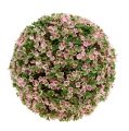 Floristik24 Boule décorative boule de fleurs artificielles rose vert Ø18cm 1pc