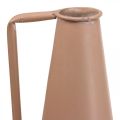 Floristik24 Vase déco manche métal sol vase saumon 20x19x48cm