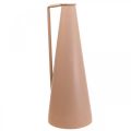 Floristik24 Vase déco manche métal sol vase saumon 20x19x48cm