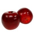 Floristik24 Pommes déco rouge, laquées Ø8cm 6p