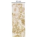 Ruban cadeau à motifs végétaux, ruban décoratif à l'aneth, 40 mm de large, 20 m de long | Floristik24.fr