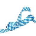 ruban décoratif blanc-bleu 25mm 20m | Floristik24.fr