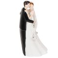 Figurine décorative représentant un couple de mariés, 10,5 cm | Floristik24.fr