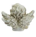 Floristik24 Figurine décorative ange rêveur crème 20 cm