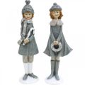 Floristik24 Figurines déco hiver figurines enfants filles H19cm 2pcs