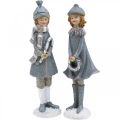 Floristik24 Figurines déco hiver figurines enfants filles H19cm 2pcs