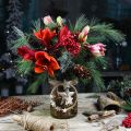 Floristik24 Verre décoratif, verre à bougie, décoration de table, vase à fleurs Ø13cm H21cm